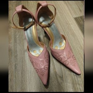 Unique pink high heels